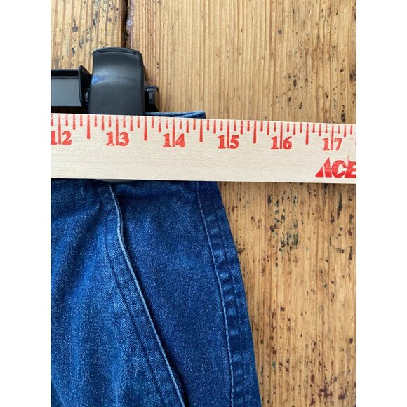 Van Heusen Womens Stretch Denim Pencil Skirt Size 10 Blue Cotton Blend Pockets - Picture 6 of 7